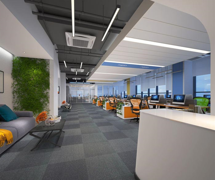 上海嘉定辦公室裝修金融公司辦公室圖片